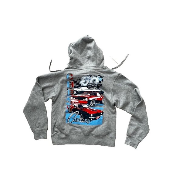 GM Official Chevy Muscle Camaro Hoodie Grey ( S ) - Picture 3 of 3